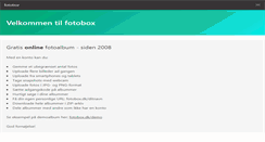 Desktop Screenshot of fotobox.dk