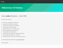 Tablet Screenshot of fotobox.dk